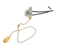 Générique Interrupteur à Tirette Mural Doré 10A 30 CM Silencieux et Robuste Accessoire pour Lampe de Plafond pour Salle de Bain et Éclairage Intérieur