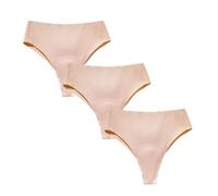 Générique Invisible Camel Toe Thong, Anti Wedgie Underwear, Seamless, Comfortable, No Camel Toe Thong (3Pcs-D,M)