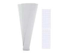Générique Invitation Belly Bands - 100 Pieces Translucent Floral Ribbon Wrap, 12.2x1.57 inches Elegant Invitation Wrap Bands for Wedding Engagement Graduation Party Planner Organizer Professional Use