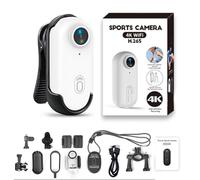 Générique IonicSwift - RideView Hands-Free POV Camera for Equestrians, 4K Mini Ride View Riding Camera, Waterproof Portable Wearable, with Magnetic Clip and Bracket (1080P White,64G)