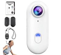 Générique IonicSwift Riding Camera - Hands-Free POV Cam for Equestrians, Ionic Swift Video Camera Clip on, HD 1080p/4k RideView - Thumb Cameras Necklace with 360° Rotation Spring Clip (1080P,White)