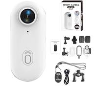 Générique Ionicswift Riding Camera, POV Chest Trail Thumb, Hands-Free POV Camera for Equestrians, 4K Ultra-HD Video Shooting, for Cycling, Travel, Diving, and Outdoor Adventures (White4K)
