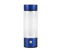 Générique Ioniseur Deau à Hydrogène Portable, Bouteille Deau à Hydrogène De 420 ML, Concentration Dhydrogène De 600 Ppb à 900 Ppb (Blue)