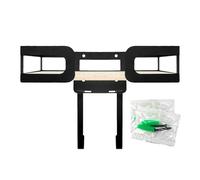 Générique Iron Board Wall Mount - Heavy Duty Organizer Rack for Household, Dorm, Bedroom, and Utility Room, Wall Storage Hanger for Ironing Board, Wires, and Garment Accessories