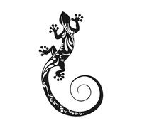 Générique Iron Lizard Metal Wall Art For Home & Garden | 11.8x7.2 Inch Rustic Gecko Sculpture | Indoor Outdoor Bedroom Living Room Decor | Hanging Wildlife Animal Metal Craft