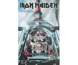 Générique Iron Maiden ACES High Unisexe Drapeau Multicolore, 100% Polyester,