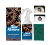 Générique Iron Rust Remover, 80ml Cleaning Solution, Fast Stain Cleaner, Heavy Duty Remover Easy Use, Home Bathroom Kitchen Shower Toilet Sink Bathtub Garage Metal Cleaning