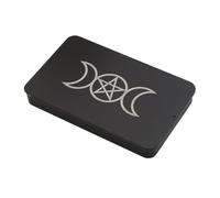 Générique Iron Tarot Card Deck Organizer Holder, Tarot Card Box, Portable Organization Box, Board Game Supplies for Traveling School Home Family Gathering Indoor