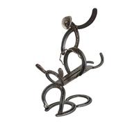 Générique Iron Wine Rack Stand - Countertop Bottle Holder for Display Storage | Metal Frame with Organizer, Space Saving Design, Decorative Table Accessory for Kitchen Dining Bar Apartment Use