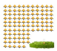 Générique Irrigation Drip Emitters - Adjustable Clog Resistant 2L/4L/8L Garden Watering Drippers, Pressure-Compensated Mini Nozzles with Connectors | 100 Pieces Pack for Lawn, Patio, Indoor