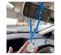 Générique Islam Quran AYATUL KURSI Car Rear View Mirror Stainless Steel Car Pendant Hanging