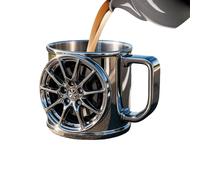 Générique Isolierter Edelstahl - Reisebecher mit Rollen, doppelwandiger Kaffeebecher für Zuhause, Büro, Camping. Langlebiger, auslaufsicherer Becher für Männer und Outdoor-Liebhaber