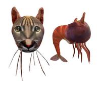 Générique Italian Brainrot Plush Tung Tung Tung Sahur, tralalero Tralala Plush, Cerveau Rot Plushies, Doux Animal rempli Oreiller Figure poupée Cadeaux d'anniversaire pour Les Enfants Adultes