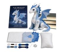 Générique IY Patchworkes Animal Kit, Arctic Winter Theme Patchworkes Kits - 3D Felt Animal Sewing Kit for Beginners Adults Youth