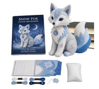 Générique IY Patchworkes Animal Kit, Arctic Winter Theme Patchworkes Kits - 3D Felt Animal Sewing Kit for Beginners Adults Youth