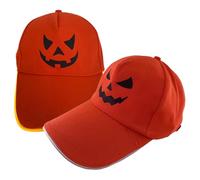 Générique Jack-O’-Lantern Halloween Pumpkin Hat, Halloween Jack-O’-Lantern Hat, Horror Glowing Hats,Unisex for Halloweens Decoration (2pcs)
