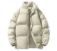 Générique Jacket Homme Hiver - Veste Homme Chaude Vêtements décontractés pour Hommes Mode Automne et Hiver épais et Ample Manches Longues en Coton des Deux côtés (Khaki XXXXL)