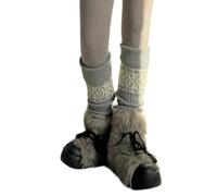 Générique Jambières de Noël douces, manches de jambe tricotées, sous-cultures, chaussettes longues, poignets chauds d ' hiver, pour femmes et filles