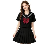 Générique Japanese School Girls Uniform Traditional Suit with Bow Tie