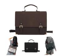 Générique Japanese Style PU Shoulder Bag for Women with Inner Pockets and Adjustable Strap for Daily Use (brown)