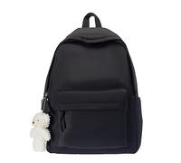 Générique Japonais sac à dos 2023 nouvelle mode coréenne polyvalent collège étudiant sac d'école grande capacité sac de (Black, One Size)