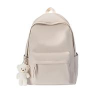 Générique Japonais sac à dos nouvelle mode coréenne polyvalent collège étudiant sac d'école grande capacité sac de (White One Size)