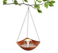 Générique Jardin à Oiseaux Fontaine Suspendue avec Pompe Solaire | Bassin pour Oiseaux pour Jardin Extérieur, Pelouse, Arbre, Parc, Ferme