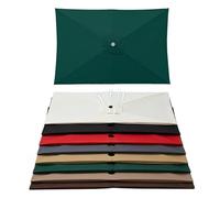 Générique Jardin Exterieur Auvent De Remplacement Pour Parasol En Polyester Carré 2x2m 3x3.0m Rectangle Toile De Rechange 4/6/8 Baleines(Green,2.0mx2.0m)