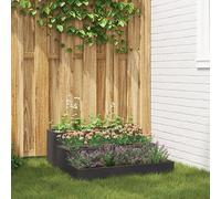 Générique Jardinier 3 étagères 90x90x35 cm Acier Noir,Pots & Cache-Pots,10.95KG-865834