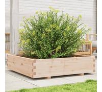 Générique Jardinière 100x100x26,5 cm Bois de pin Massif,Pots & Cache-Pots,24.7KG-847318