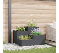 Générique Jardinière 100x100x60 cm en Acier Anthracite,Maison & Jardin,Pelouses & Jardins,Jardinage,Pots & Cache-Pots,Anthracite,18.2 KG,865864