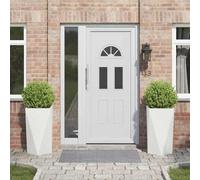 Générique Jardinière 2 pcs Blanc 40 x 40 x 75 cm Acier,Maison & Jardin,Pelouses & Jardins,Jardinage,Pots & Cache-Pots,Blanc,15.3 KG,883783