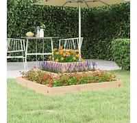Générique Jardinière 80x80x27 cm Bois Massif de pin,Maison & Jardin,Pelouses & Jardins,Jardinage,Pots & Cache-Pots,Brun,7.35KG,823864