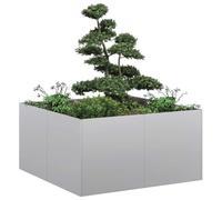 Générique Jardinière 80x80x40 cm Acier galvanisé,Pots & Cache-Pots,9.8KG-860743