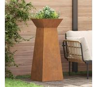 Générique Jardinière à Pilier 2 pcs Argent 40 x 40 x 100 cm Acier,Jardinage, Pots & Cache-Pots,873865