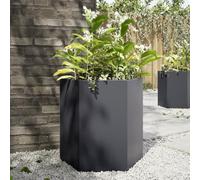 Générique Jardinière Anthracite hexagone 46x40x45 cm Acier,Maison & Jardin, Pelouses & Jardins, Jardinage, Pots & Cache-Pots, Anthracite (Poids 4.44KG)