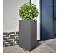 Générique Jardinière Anthracite Triangulaire 50x43x75 cm Acier,Maison & Jardin, Pelouses & Jardins, Jardinage, Pots & Cache-Pots, Anthracite (Poids 7.81KG)