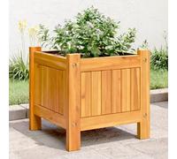 Générique Jardinière avec Doublure 31x31x30 cm Bois Massif d'acacia,Jardinage, Pots & Cache-Pots,366428