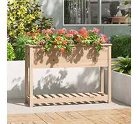Générique Jardinière avec étagère 111,5x34,5x81 cm Bois Massif de pin,Pots & Cache-Pots,15.28KG-823766