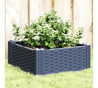 Générique Jardinière avec piquets Bleu Gris 42,5x42,5x28,5 cm PP,Pots & Cache-Pots,1.99KG-368004