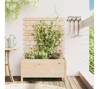 Générique Jardinière avec Support 79x39,5x114 cm Bois de pin Massif,Pots & Cache-Pots,11.6KG-832521