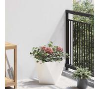 Générique Jardinière Blanc 30 x 30 x 30 cm Acier,Maison & Jardin,Pelouses & Jardins,Jardinage,Pots & Cache-Pots,Blanc,3.65 KG,883810