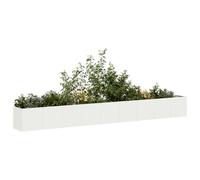 Générique Jardinière Blanc 360x40x40 cm Acier laminé à Froid,Maison & Jardin,Pelouses & Jardins,Jardinage,Pots & Cache-Pots,Blanc,22.1KG,860697