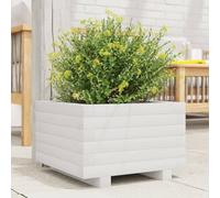 Générique Jardinière Blanc 40x40x26,5 cm Bois de pin Massif,Pots & Cache-Pots,8.5KG-847289