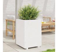 Générique Jardinière Blanc 50x50x72,5 cm Bois de pin Massif,Pots & Cache-Pots,28.4KG-3282575