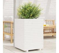 Générique Jardinière Blanc 50x50x72 cm Bois de pin Massif,Pots & Cache-Pots,28KG-3282610