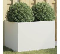 Générique Jardinière Blanc 62x47x46 cm Acier,Pots & Cache-Pots,7.04KG-841602