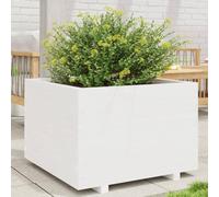 Générique Jardinière Blanc 70x70x49,5 cm Bois de pin Massif,Maison & Jardin,Pelouses & Jardins,Jardinage,Pots & Cache-Pots,Blanc,28.5 KG,847364