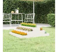 Générique Jardinière Blanc 80x80x27 cm Bois Massif de pin,Maison & Jardin,Pelouses & Jardins,Jardinage,Pots & Cache-Pots,Blanc,6.13KG,823893