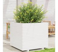 Générique Jardinière Blanc 80x80x72 cm Bois de pin Massif,Maison & Jardin,Pelouses & Jardins,Jardinage,Pots & Cache-Pots,Blanc,47.3 KG,3282625